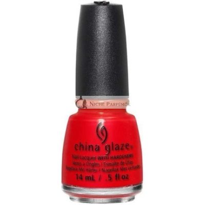 China Glaze Körömlakk Hot Flash Neon Vörös Krém