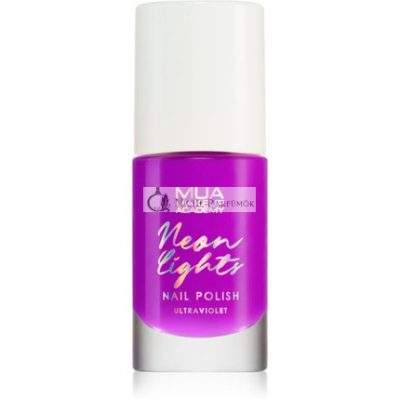 MUA Makeup Academy Neon Lights Körömlakk - Ultraviolet, 8 ml
