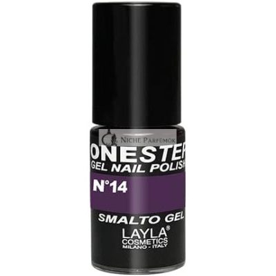 LAYLA COSMETICS One Step Gel Körömlakk Blackberry 14