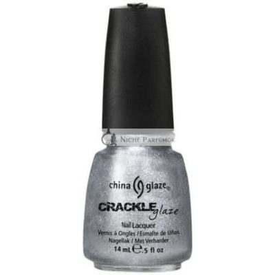 China Glaze Crackle Glaze Körömlakk, 14ml Platinum Pieces