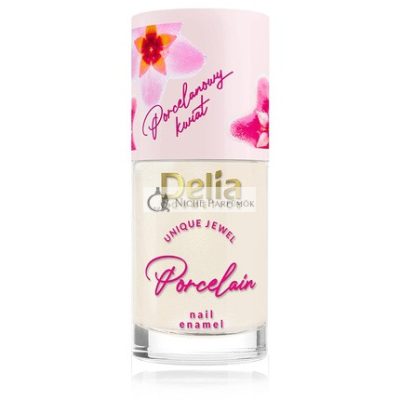 Delia Cosmetics 2 az 1-ben Körömlakk és Kondicionáló Porcelán Virág - Lazac Szín, 11 ml