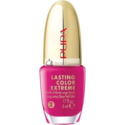 Puppe Tartós Színű Extrém Körömlakk 021 Málna, 5ml