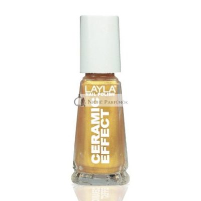 Layla Cosmetics 1243R23-075 Kerámiás Hatású Körömlakk Aranyujj