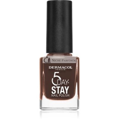 Dermacol 5 Napos Tartó Körömlakk - 57 Csokoládé, 11ml