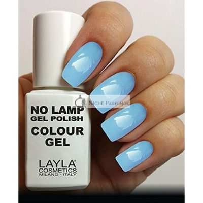 Layla Cosmetics Milano Nincs Lámpa Körömlakk Szín Zselé Breezy Blue, 10ml