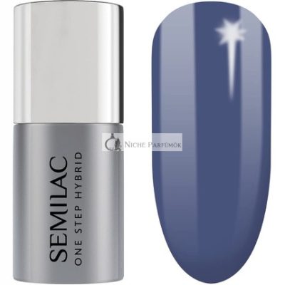 S850 Semilac One Step Hybrid Körömlakk 3in1 Nyugodt Óceánkék, 5ml