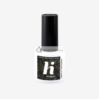 Hi Hybrid Top No Wipe Galaxy Flakes for Hybrid Nail Polish, 5ml