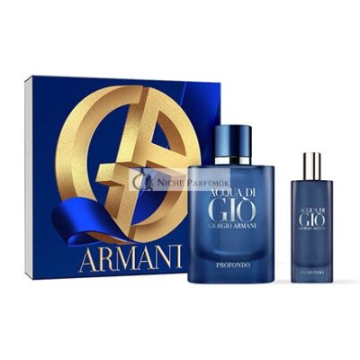 Giorgio Armani Acqua Di Gio Profondo Eau De Parfum Férfi Parfüm, 75ml és 15ml