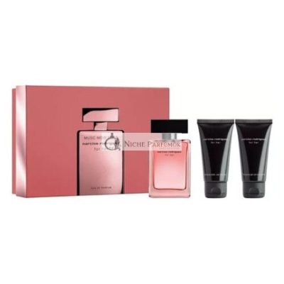 Narciso Rodriguez Her Musc Noir Rose Ajándékcsomag 50ml EDP Testápolóval és Tusfürdővel
