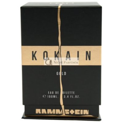 Rammstein COCAINE GOLD Eau de Toilette EDT Spray Férfiaknak 100ml