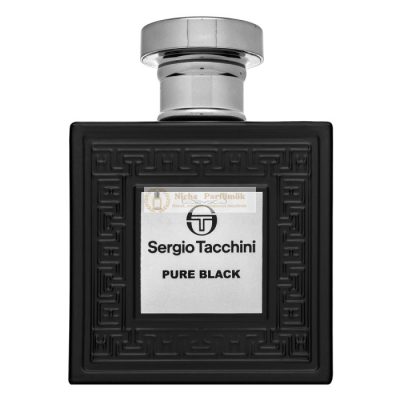 Sergio Tacchini Pure Black Eau de Toilette férfiaknak 100 ml