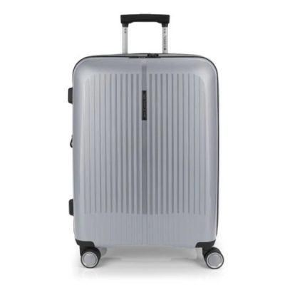 Brooklyn szürke M feladott 20kg bővíthető bőrönd