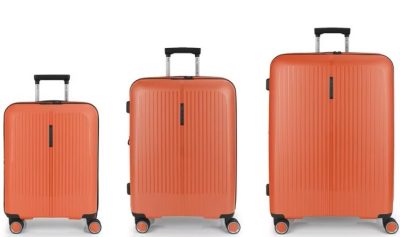 Brooklyn korall bővíthető bőrönd szett