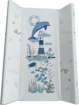 Világítótorony puha peremes pelenkázólap – 70×50 cm, vízhatlan, kényelmes babapelenkázó