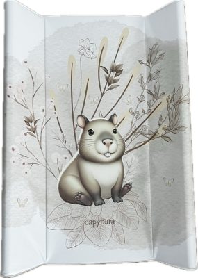 Capybara puha peremes pelenkázólap – 70×50 cm, vízhatlan, kényelmes babapelenkázó