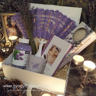 Levendulás ajándékcsomag - Gyógyító levendula angyal szívvel lélekkel