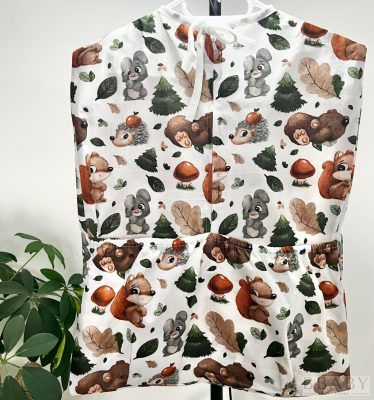 Őszi Erdei Mókus ovis zsák – A természet ölelésében, praktikusan elrendezve! 45 x 60