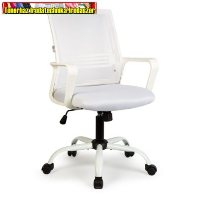 BMD1119B Irodai forgószék - fix karfával - fehér - 70 x 51 / 52 x 50 cm