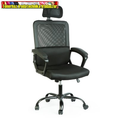 BMD1120 Irodai forgószék - fix karfával - fekete - 48 x 75 / 48 x 50 cm