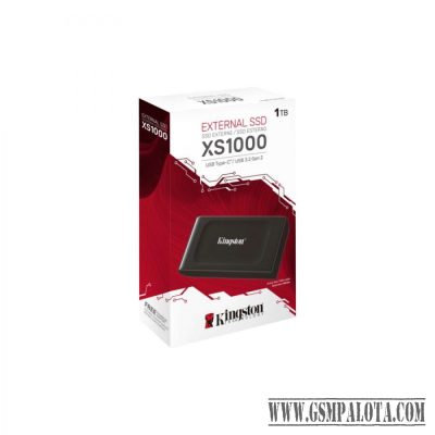 Kingston XS1000 1TB USB3.2 Gen2 C SSD fekete külső
