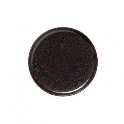 ONE METALLIC BROWN 17 cm kőporcelán kistányér