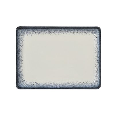 Vida Marina lapostányér, 23x17 cm, porcelán