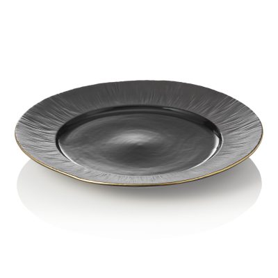 Maya Kuro aranyperemes lapostányér 30 cm porcelán - Német minőség