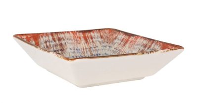 Ming III Charro porcelán négyzetes mélytányér – 17x17x4,5 cm, rusztikus prémium tálaláshoz