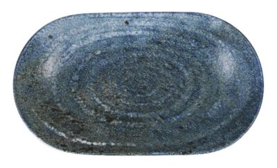 Turmae Éjkék Porcelán Ovális Tálka – 15x8,7 cm, Fine Dining előételekhez