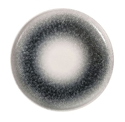 Mademoiselle Szürke Átmenetes Porcelán Lapostányér – 20 cm, Fine Dining tálaláshoz