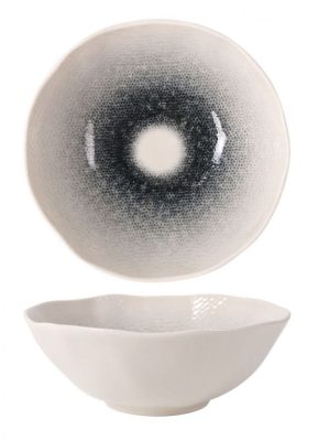 Mademoiselle Szürke Átmenetes Porcelán Tálka – 16x6cm, 0,6 liter, Fine Dining tálaláshoz