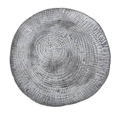 Ledo Porcelán Prezentációs Tányér – 30x3 cm, Fatörzs Mintával