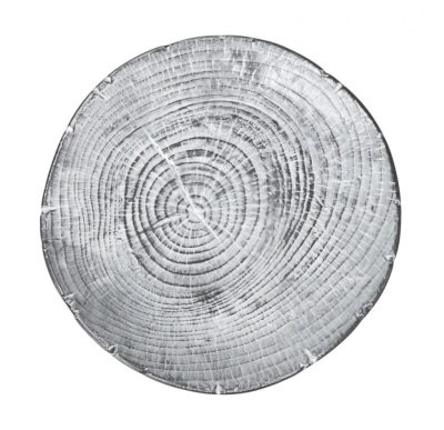 Ledo Porcelán Prezentációs Tányér – 21x2,5 cm, Fatörzs Mintával