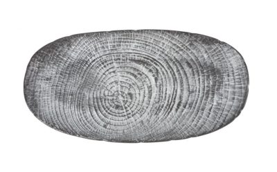 Ledo Porcelán Gourmet Tálaló – 31x15x2.5cm, Fatörzs Mintával