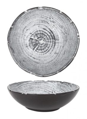 Ledo Porcelán Prezentációs Mélyányér – 14x4.5cm 250 ml, Fatörzs Mintával