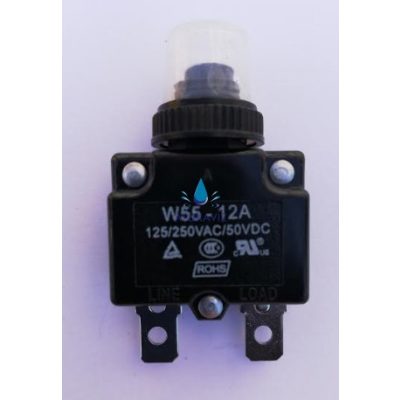 Hőkioldó 12A Szivattyú motorvédő 12 Amper 