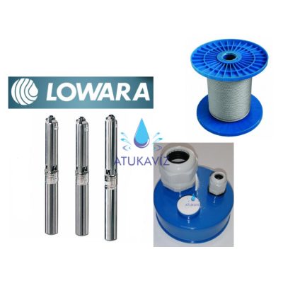 LOWARA 4GS11M-4OS 2W+30 MT + 40m A4 sodronnyal, kútsapkával