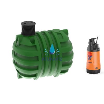 Víztartály (esővízgyűjtő tartály) szivattyúval 12000Liter