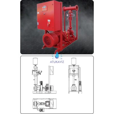 Tűzoltó egység 1 elektromos szivattyúval 