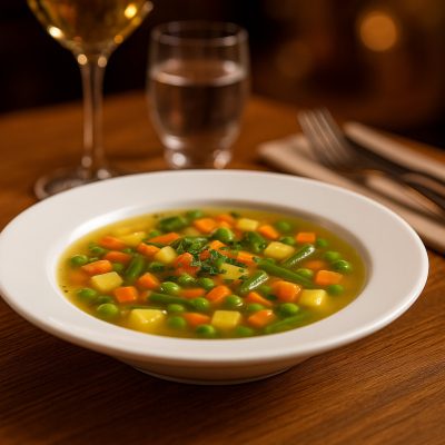 Boj fehér porcelán leveses mélytányér, 23 cm-es, 6 db-os csomag