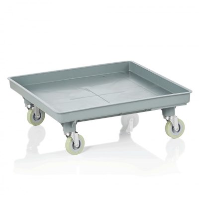 Rekeszszállító kocsi nem fékezhető kerékkel