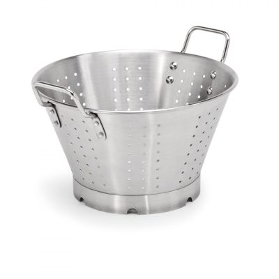 Szűrődézsa, talpas, üstökhöz, 45 cm, rozsdamentes, lyukátm.: 5mm - Német minőség