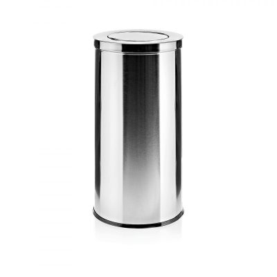 Szemetes kivehető galvanizált vödörrel, 80 l, 37-71 cm, rozsdamentes