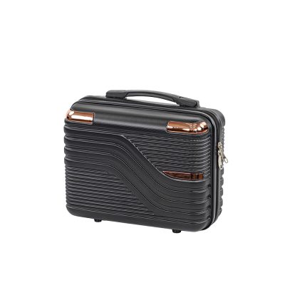 TraveLux Urban kisméretű kézi bőrönd keményfedeles 28x36x16 cm fekete