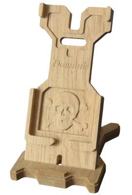 Fa telefontartó, Koponya