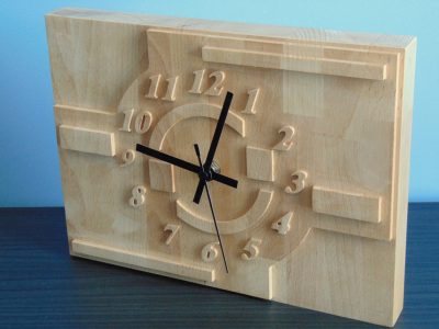 Square Bükkfa óra