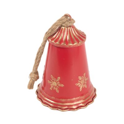 Bádog kolomp piros 11,5x16cm