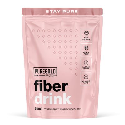 PureGold Fiber Drink - Strawberry White Chocolate 500g