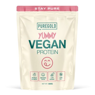 PureGold Yummy Vegan Protein italpor - White Chocolate Peanut 500g
