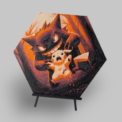 Gengar és Pikachu Pokemon Hueforge